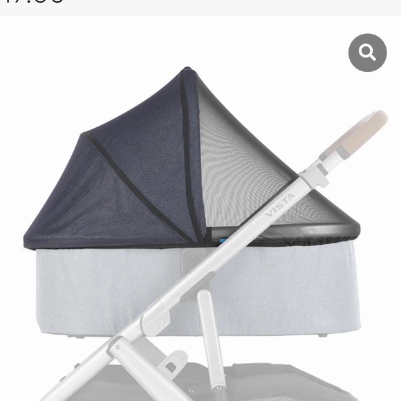 uppababy vista v2 bassinet mosquito net uppa baby bug shield - Picture 1 of 5